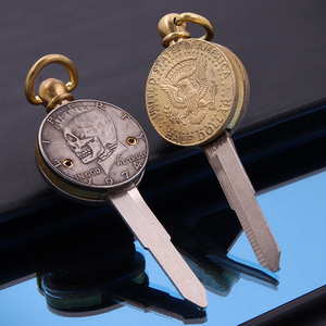 创意礼品改装林肯摩托车汽车钥匙扣挂件钥匙柄胚头壳复古个性定制