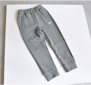 出口韩国小中大男女孩纯棉针织毛圈运动卫裤松紧腰休闲儿童长裤子