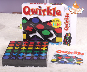 儿童早教益智玩具形形色色棋Qwirkle扣扣棋记忆卡牌宝宝桌面游戏