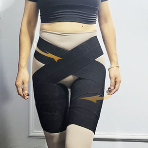 瘦大腿根部绑腿加压带抽脂塑形吸脂术后绷带弹力运动压力束腿绑带