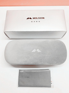 陌森眼镜盒 原装 黑色 近视眼镜盒 太阳镜盒 墨镜盒子防压 眼睛盒