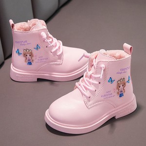 回力女童马丁靴子小公主春秋单靴爆款2021新款洋气儿童短靴加绒冬