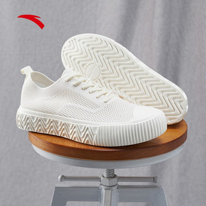 安踏板鞋男夏季帆布