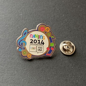 2014年南京青奥会徽章 音乐节 奥运pin