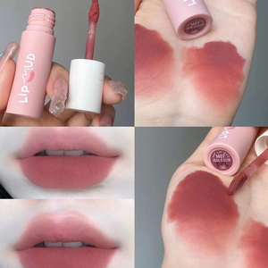 又奶又欲akf唇泥哑光雾面丝绒平价学生唇釉女秋冬款口红车厘子色