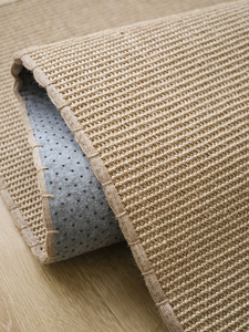 塞尚赤贫风剑麻地毯亚麻日式简约手工地毯客厅茶几垫黄麻地毯定做