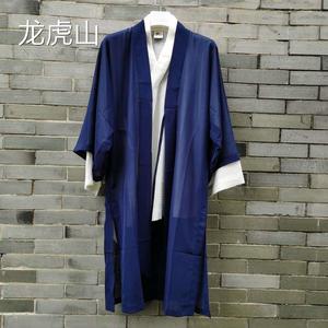 龙虎山 道袍白色对襟棉麻上衣外搭披肩一套亚麻服道教道用品衣服