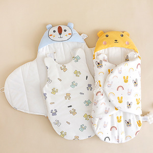 新生婴儿抱被初生包被春秋冬季防惊宝宝产房加厚襁褓包裹纯棉包单