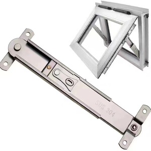 防火断桥铝合金下悬窗限位器翻窗伸缩臂防风撑杆幕墙支架悬窗支撑