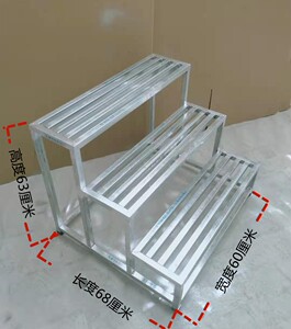 不锈钢台阶脚踏凳金属梯凳方管步梯脚踏台家用踏步台阶凳可以定制