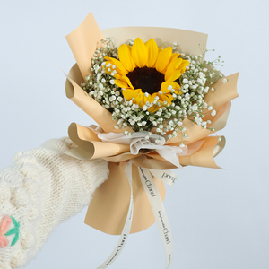 单支向日葵玫瑰花真花1朵1枝只小花束直批批发花店鲜花速递同城送