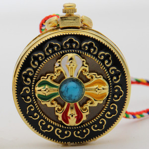 结缘法器圆形十相自在莲花十字金刚杵男女吊坠挂件保平安饰品挂件