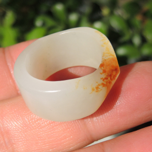 和田羊脂玉籽料扳指