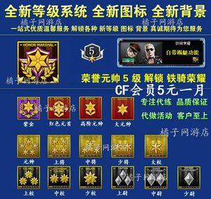 cf代练穿越火线刷经验等级代打做安全分租房徽章活动荣誉元帅元首