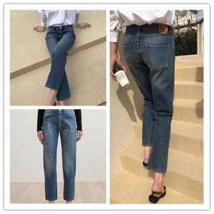 00神衣库淘宝现货 瑞典toteme original 高腰经典款 不对称扭缝设计