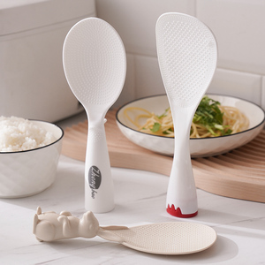 饭勺家用电饭煲盛饭勺子不粘米饭铲可立式塑料兔子打饭勺子耐高温