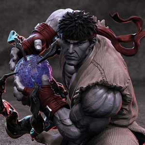 幻都gk1/6 杀意波动 街头霸王 隆 2种头部替换 手办白模 树脂模型