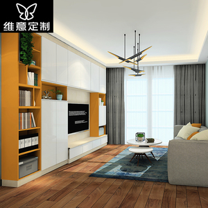 维意定制全屋定制家具电视柜 客餐厅家具定做组合 背景墙整体订做