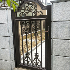 吴江芦墟周庄西塘庭院铝艺别墅小门单扇单门院子围栏铝合金烤漆门