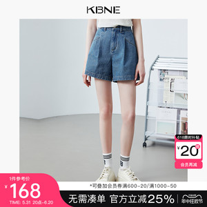 KBNE牛仔短裤女阔腿裤休闲裤2024夏季新款慵懒风今年流行的裤子