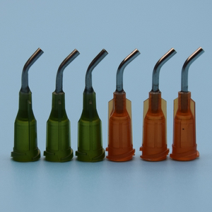 塑料螺口弯针头不锈钢弯管针点胶机针筒30/45/60/90度针咀弯角针