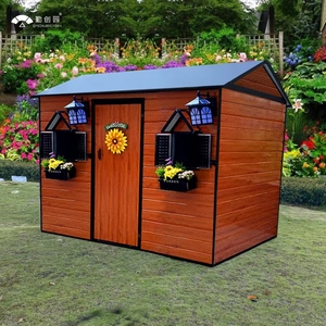 户外花园工具房简易房庭院储物杂物房房移动房可拆装露台阳光房定