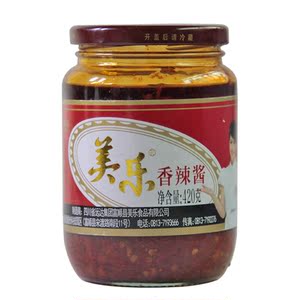 买4瓶包邮 四川特产美乐香辣酱420g四川辣椒酱海椒酱富顺豆花蘸水