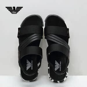 欧洲站阿玛尼fa 2017夏季新款大牌男鞋休闲鞋简约防滑沙滩鞋凉鞋