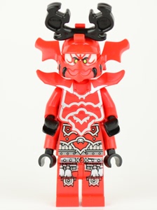 lego乐高 幻影忍者 人仔 njo074木津将军 零件 头部 身体 盔甲 腿