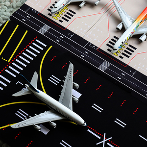 可拼接飞机模型停机坪30X50CM仿真机场跑道民航模拟教学场景沙盘