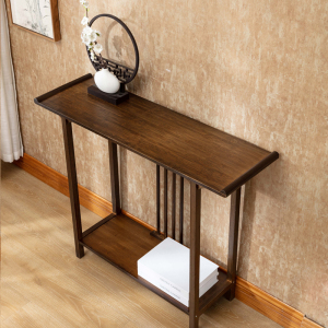 新中式玄关柜玄关小条案实木端景台柜窄长条供桌条几桌子靠墙家用