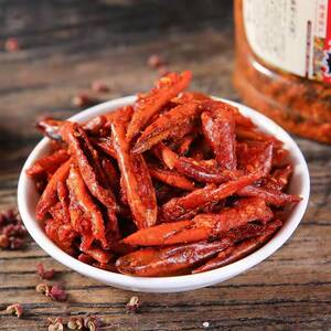 苗姑娘贵州特产零食香酥辣油炸干辣椒香辣脆150g*6瓶麻辣小吃