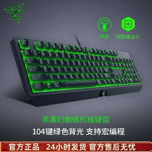 Razer雷蛇黑寡妇蜘蛛标准版电脑游戏专用电竞机械键盘绿轴lol吃鸡