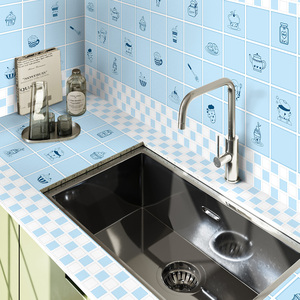 厨房防油贴纸防火耐高温防霉墙贴橱柜油烟机灶台防水防潮壁纸自粘