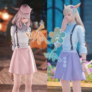 【猫女套装】最终幻想14 猫女套装猫魅族女服装ff14时装 时尚配饰