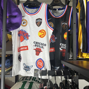 三方联名球衣 94号男女情侣嘻哈背心潮牌篮球服套装sw时尚篮球裤