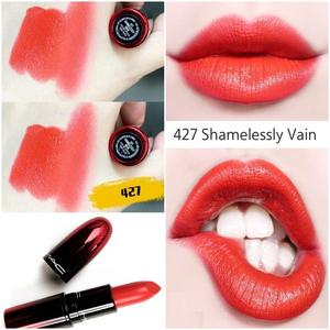 mac魅可渐变子弹头口红427 shamelessly vain 橘子汽水元气橘红色