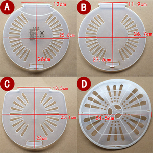 适用海尔洗衣机内盖 脱水桶压衣盖 圆形软管 透明塑料翻盖 小神螺