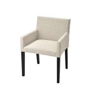 宜家国内代购莫雷纳斯扶手椅欧式简约布艺软垫餐椅会客接待用椅子
