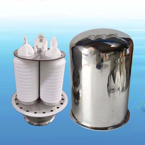 不锈钢三芯呼吸器304卫生级pp滤芯水箱储罐呼吸阀无菌空气过滤器