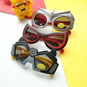 奥特曼男童太阳镜个性卡通超酷硅胶运动卡通偏光1-8岁防紫外线
