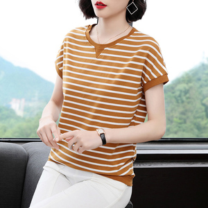 唯品会清仓特卖女装外贸原单出口尾货品牌折扣店夏季纯棉t恤上衣