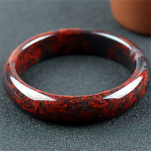 桂林鸡血玉手镯玉化红大红袍乾坤料60圈口广西天然鸡血石玉镯子女