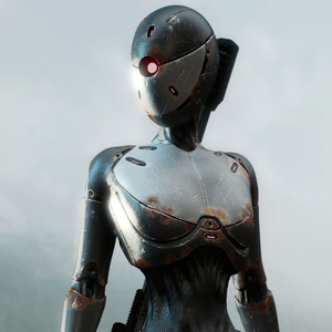 daz未来科幻女机器人3d模型 变形器 机甲形体头盔 角色cg素材0089