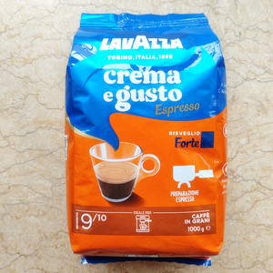 LAVAZZA拉瓦萨咖啡豆现货意大利原装进口咖啡豆香特浓纯黑咖啡1kg
