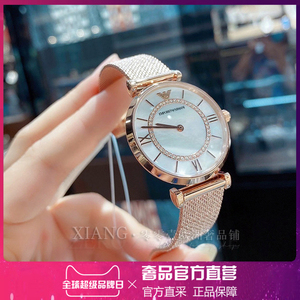 armani阿玛尼手表女时尚流行镶钻摩天轮石英腕表 防水女表ar11320