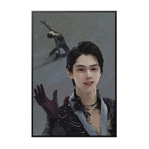 羽生结弦数字油画diy手绘填色减压手工手绘客厅装饰油画冰上王子