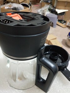 美的破壁机配件 mj-bl1528a加热杯体组件玻璃搅拌杯