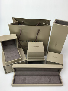 法国巴黎尚美chaumet戒指盒钻戒盒对戒盒吊坠项链盒手镯手链盒子