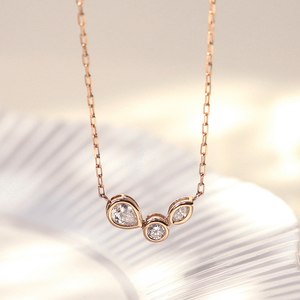 燕子视频代购韩国lloyd14k金日韩女气质简约锆石轻奢精致锁骨项链